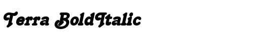 Terra BoldItalic - Download Thousands of Free Fonts at FontZone.net