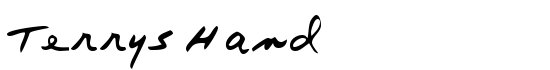 TerrysHand - Download Thousands of Free Fonts at FontZone.net