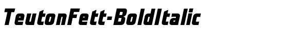 TeutonFett-BoldItalic - Download Thousands of Free Fonts at FontZone.net