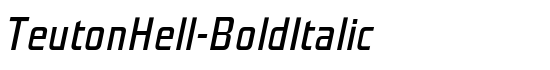 TeutonHell-BoldItalic - Download Thousands of Free Fonts at FontZone.net