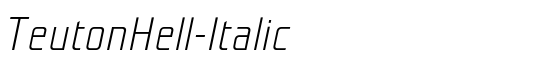 TeutonHell-Italic - Download Thousands of Free Fonts at FontZone.net