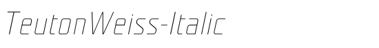 TeutonWeiss-Italic - Download Thousands of Free Fonts at FontZone.net