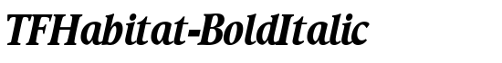 TFHabitat-BoldItalic - Download Thousands of Free Fonts at FontZone.net