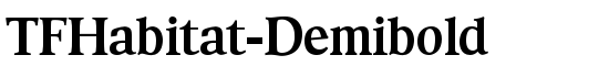 TFHabitat-Demibold - Download Thousands of Free Fonts at FontZone.net