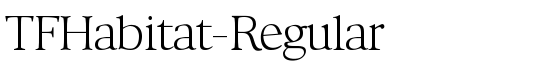 TFHabitat-Regular - Download Thousands of Free Fonts at FontZone.net
