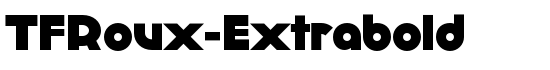 TFRoux-Extrabold - Download Thousands of Free Fonts at FontZone.net