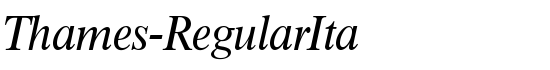 Thames-RegularIta - Download Thousands of Free Fonts at FontZone.net