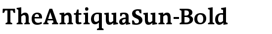 TheAntiquaSun-Bold - Download Thousands of Free Fonts at FontZone.net