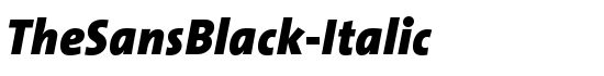 TheSansBlack-Italic - Download Thousands of Free Fonts at FontZone.net