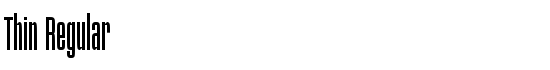 Thin Regular - Download Thousands of Free Fonts at FontZone.net