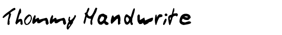 Thommy Handwrite - Download Thousands of Free Fonts at FontZone.net