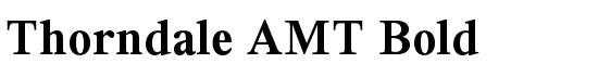 Thorndale AMT Bold - Download Thousands of Free Fonts at FontZone.net