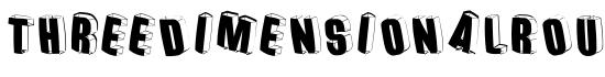 ThreedimensionalRound - Download Thousands of Free Fonts at FontZone.net