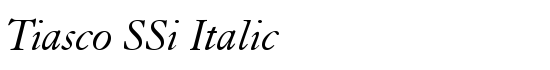 Tiasco SSi Italic - Download Thousands of Free Fonts at FontZone.net