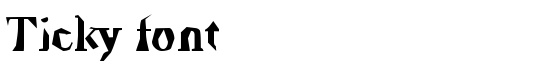 Ticky font - Download Thousands of Free Fonts at FontZone.net