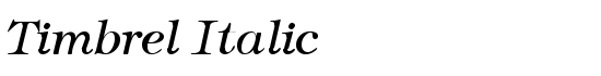 Timbrel Italic - Download Thousands of Free Fonts at FontZone.net