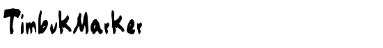 TimbukMarker - Download Thousands of Free Fonts at FontZone.net