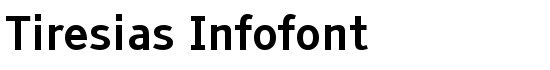 Tiresias Infofont - Download Thousands of Free Fonts at FontZone.net