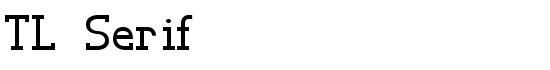 TL Serif - Download Thousands of Free Fonts at FontZone.net