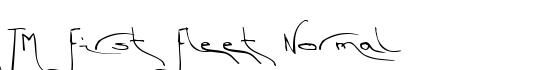 TM First Fleet Normal - Download Thousands of Free Fonts at FontZone.net