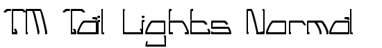 TM Tail Lights Normal - Download Thousands of Free Fonts at FontZone.net