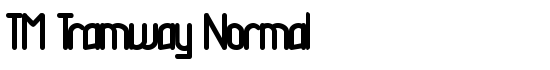 TM Tramway Normal - Download Thousands of Free Fonts at FontZone.net