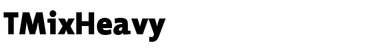 TMixHeavy - Download Thousands of Free Fonts at FontZone.net