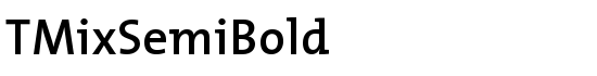TMixSemiBold - Download Thousands of Free Fonts at FontZone.net