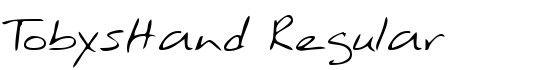 TobysHand Regular - Download Thousands of Free Fonts at FontZone.net