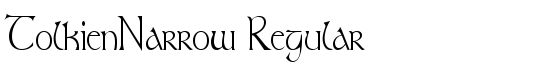 TolkienNarrow Regular - Download Thousands of Free Fonts at FontZone.net