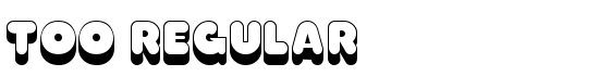 Too Regular - Download Thousands of Free Fonts at FontZone.net