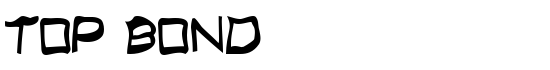 Top Bond - Download Thousands of Free Fonts at FontZone.net
