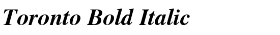 Toronto Bold Italic - Download Thousands of Free Fonts at FontZone.net