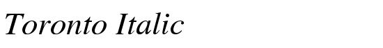 Toronto Italic - Download Thousands of Free Fonts at FontZone.net