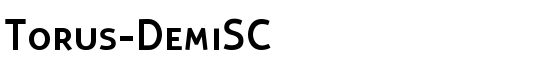 Torus-DemiSC - Download Thousands of Free Fonts at FontZone.net