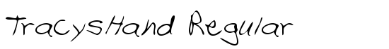 TracysHand Regular - Download Thousands of Free Fonts at FontZone.net
