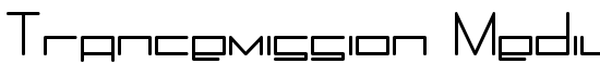 Trancemission Medium - Download Thousands of Free Fonts at FontZone.net