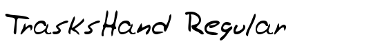 TrasksHand Regular - Download Thousands of Free Fonts at FontZone.net