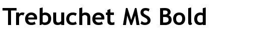 Trebuchet MS Bold - Download Thousands of Free Fonts at FontZone.net