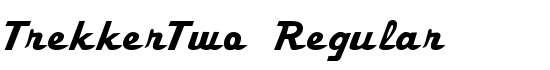 TrekkerTwo Regular - Download Thousands of Free Fonts at FontZone.net