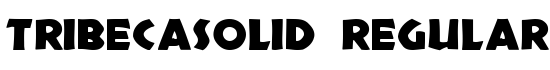 TribecaSolid Regular - Download Thousands of Free Fonts at FontZone.net
