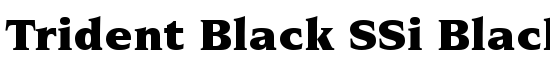 Trident Black SSi Black - Download Thousands of Free Fonts at FontZone.net