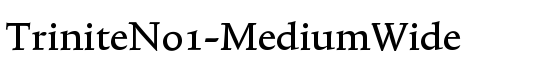 TriniteNo1-MediumWide - Download Thousands of Free Fonts at FontZone.net