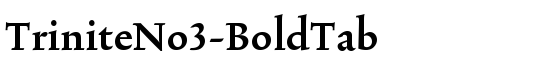 TriniteNo3-BoldTab - Download Thousands of Free Fonts at FontZone.net