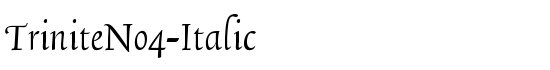 TriniteNo4-Italic - Download Thousands of Free Fonts at FontZone.net
