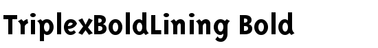 TriplexBoldLining Bold - Download Thousands of Free Fonts at FontZone.net