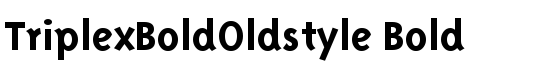 TriplexBoldOldstyle Bold - Download Thousands of Free Fonts at FontZone.net