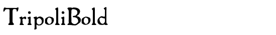 TripoliBold - Download Thousands of Free Fonts at FontZone.net