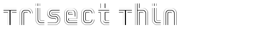 Trisect Thin - Download Thousands of Free Fonts at FontZone.net