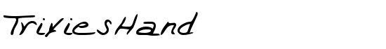TrixiesHand - Download Thousands of Free Fonts at FontZone.net